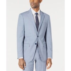 Calvin Klein Sport Coat Mens 40R Blue Malbin Slim Fit Wool Blend Suit Jacket NWT